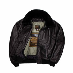 Фото: Летная кожаная куртка Cockpit Air Force Leather B-15 Flight Jacket