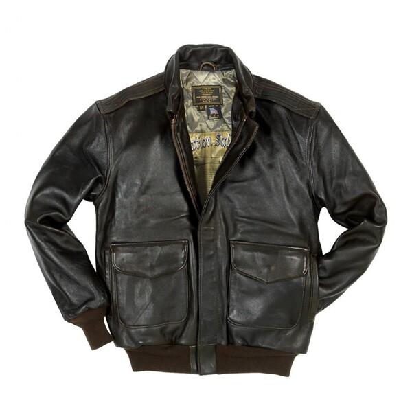 Фото: Кожаная куртка Cockpit Antique Lamb leather A-2 Jacket